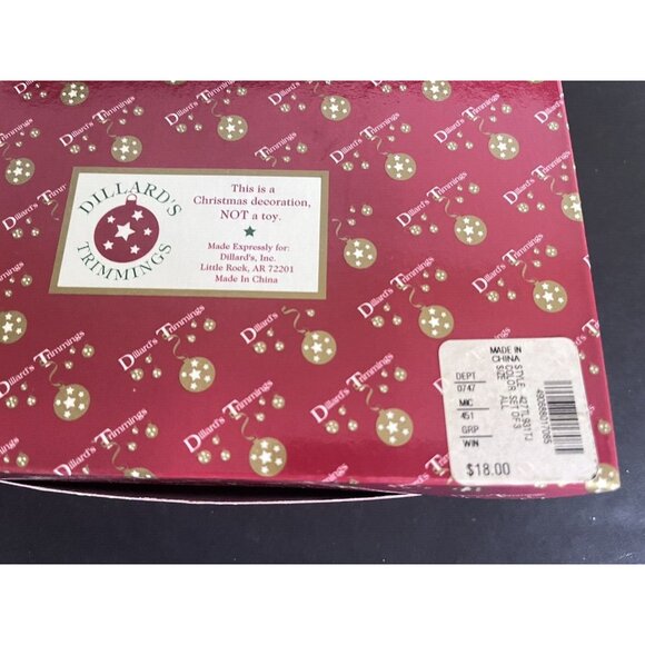 6 Lantern Style Christmas Ornaments Dillards Trimmings 2 Original Boxes Metal - Picture 5 of 5